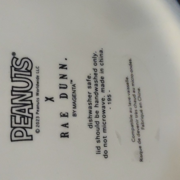 New Rae Dunn x Snoopy Peanuts ceramic JAR OF TREATS canister - Picture 7 of 7